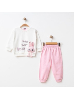 Mini Moda House Tavşan Kız Detaylı Çocuk Takım