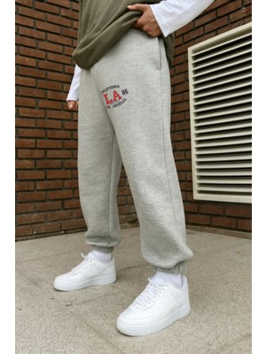 Eydamoon Erkek Kışlık California Baskılı Pamuklu Paça Lastikli Eşoman Altı