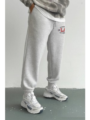 Eydamoon Erkek Kışlık California Baskılı Pamuklu Paça Lastikli Eşoman Altı