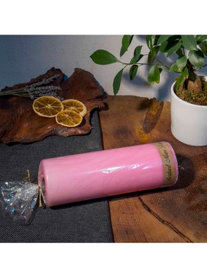 PremiumPort 20X7 Boyutlarındaki Zarif Kütük Mum, Sıcacık Atmosfer Yaratır