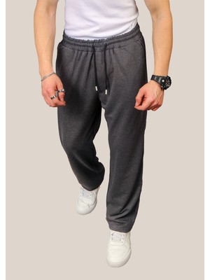 Eydamoon Erkek Füme Baggy Kesim Bol Paça 2 Iplik Cepli Eşofman Altı