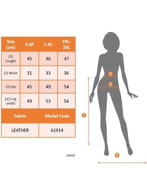 Eccey Butik Kadın Yüksek Belli Yandan Çivili Mini Deri Etek