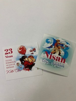 PremiumPort 23 Nisan Çocuk ve Egemenlik Bayramı Tebrik Bileklik Kartı 30 Adet