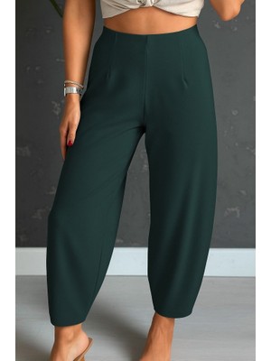 Eccey Butik Kadın Yüksek Bel Krep Pantolon