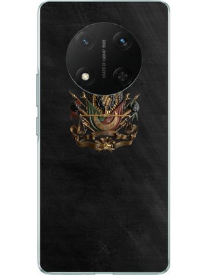 TechTree Honor X9C Uyumlu Osmanlı Tuğrası Detaylı Baskılı Silikon Kılıf