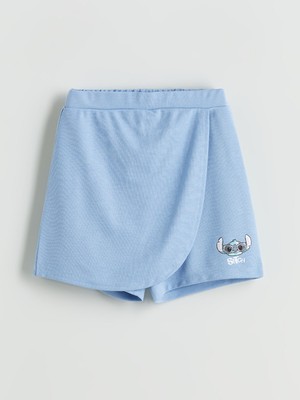 Lc Waikiki Yeni Sezon Stitch Baskılı Kız Çocuk Şort Etek