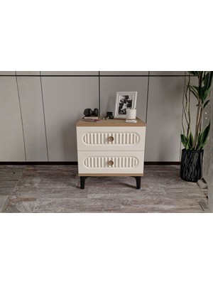 Doressa Cast Walnut Komodin