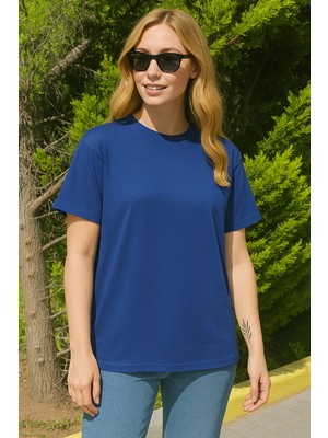 Eydamoon Kadın Regular Modal Kumaş Ütü Gerektirmeyen Ipeksi Yumuşacık Basic T-Shirt (Rahat Kalıp)