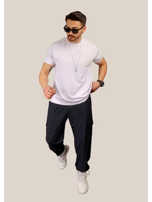 Eydamoon #yokgibi Baggy Kesim Kargo Cepli Paça Klipsli Kompak Spor Eşofman Altı