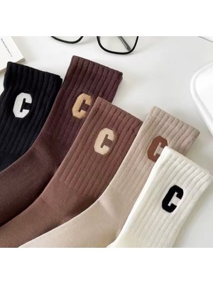 Çorap Kurdu 5 Renk Ekonomik Paket Unısex Tenis Çorap Set