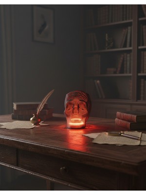 Vetralux Kuru Kafa Kalemlik Neon LED 3D Baskı 12X13CM (Işık Rengini Soru-Cevap Bölümünden Belirtiniz)