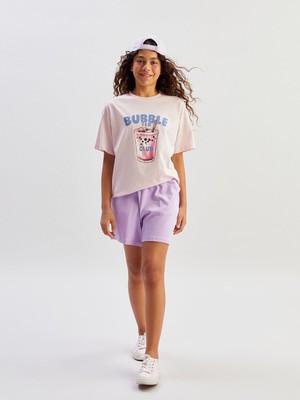 Lc Waikiki Yeni Sezon Beli Lastikli Kız Çocuk Şort