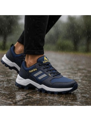 Zubiy Unisex Poli Kaymaz Taban Su Geçirmez Kışlık Günlük Spor Ayakkabı - Lacivert - Renk