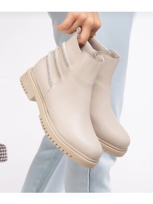 Pln Shoes Kadın Bot Soğuğa Dayanıklı Kaymaz Kauçuk Taban  Kışlık Bot