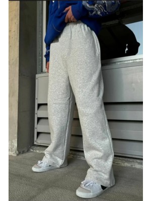 Eydamoon Erkek Kışlık Baggy Kesim Içi Pamuklu Bol Paça Eşofman Altı - Siyah