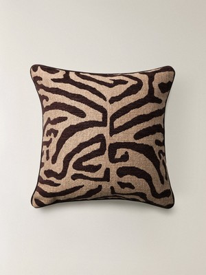 Minihol Velm Kahverengi Kırlent Kılıfı (45 x 45 Cm)