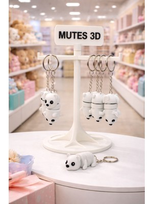 3D Hareketli Beyaz Ayı Anahtarlık'10 Lu PAKET-1114