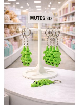 3D Hareketlı Timsah Anahtarlık 10'lu PAKET-1115