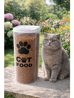 Deembro 5,8 litre (2,5 kg) sızdırmaz hava almaz Kedi Mama Saklama Kabı Maması Saklama Kabı Saklama Kutusu