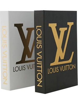 2'li Lv Gold Seti Dekoratif Kitap Kutu