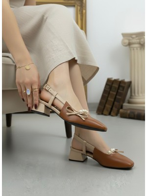 Kadın Veran Fiyonk Taş Detaylı Klasik Topuklu Ayakkabı