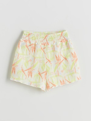 Lc Waikiki Yeni Sezon Beli Lastikli Kız Çocuk Şort