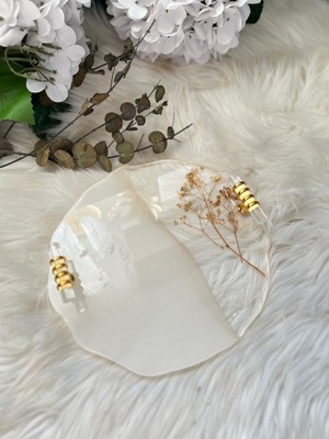 Epoksi Tepsi Cipso Detaylı Damat Tepsisi