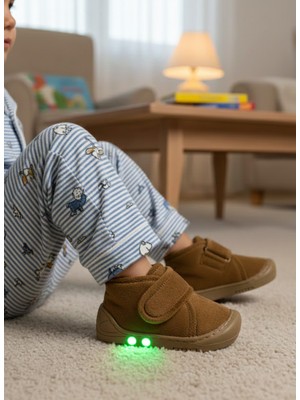 Foopi Mufi Unisex Işıklı Çocuk Ev ve Kreş Ayakkabısı