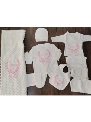 Minik Adımlar Minik Adımlar Minik Adımlar Isme Özel Nakışlı 10 ' Lu Hastane Çıkışı