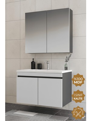 Teta Home Tokyo 65CM Mdf Banyo Dolabı Seti