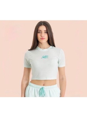 Nike Sportswear Air Crop Yeşil Kadın T-Shirt DN5852-394