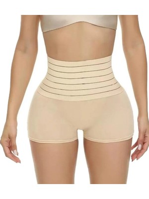 Bipamuk Kadın Yüksek Bel Boxer Korse Lazer Kesim 2 Beden Ince Gösteren Kıyafet Altında Iz Yapmaz