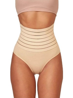 Bipamuk Kadın Yüksek Bel Slip Korse Lazer Kesim 2 Beden Ince Gösteren Dikişsiz