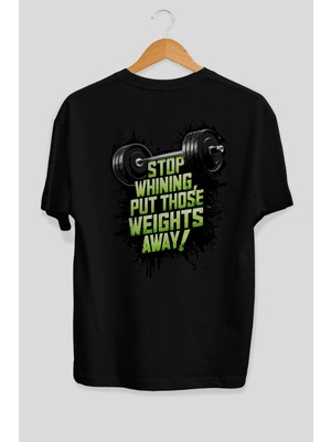 Ankhises Gym , Spor , Fitness Serisi 63 Arka Baskılı Oversize T-Shirt Erkek Kadın Pamuk Bisiklet Yaka Tişort