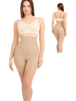 Bipamuk  Kadın Lazer Kesim Toparlayıcı Korse Yüksek Bel Dikişsiz Kıyafet Altında Iz Yapmaz