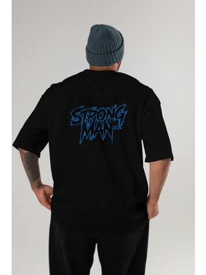 Ankhises Gym , Spor , Fitness Serisi 100 Arka Baskılı Oversize T-Shirt Erkek Kadın Pamuk Bisiklet Yaka Tişort