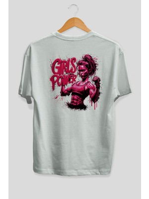 Ankhises Gym , Spor , Fitness Serisi 70 Arka Baskılı Oversize T-Shirt Erkek Kadın Pamuk Bisiklet Yaka Tişort