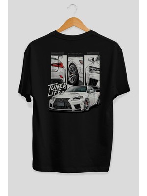 Ankhises Araba Serisi (72) Arka Baskılı Oversize T-Shirt Erkek Kadın Pamuk Bisiklet Yaka Tişort
