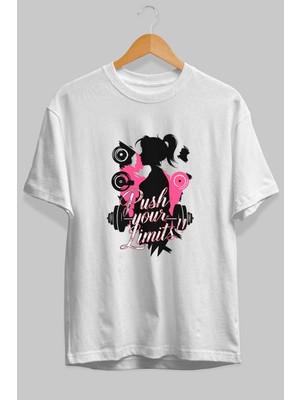 Ankhises Gym , Spor , Fitness Serisi 20 Ön Baskılı Oversize T-Shirt Erkek Kadın Pamuk Bisiklet Yaka Tişort