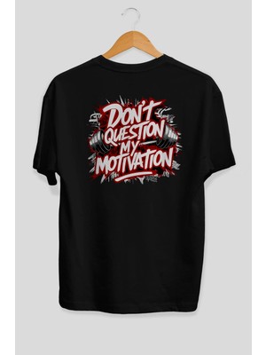 Ankhises Gym , Spor , Fitness Serisi 68 Arka Baskılı Oversize T-Shirt Erkek Kadın Pamuk Bisiklet Yaka Tişort