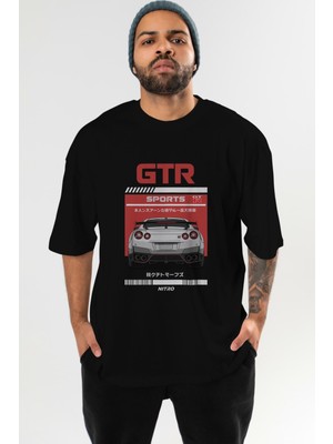 Ankhises Araba Serisi (32) Ön Baskılı Oversize T-Shirt Erkek Kadın Pamuk Bisiklet Yaka Tişort