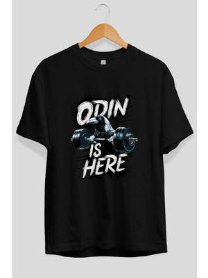 Ankhises Gym , Spor , Fitness Serisi 15 Ön Baskılı Oversize T-Shirt Erkek Kadın Pamuk Bisiklet Yaka Tişort