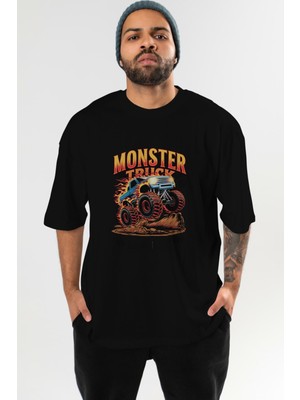 Ankhises Araba Serisi (84) Ön Baskılı Oversize T-Shirt Erkek Kadın Pamuk Bisiklet Yaka Tişort