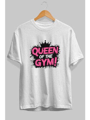 Ankhises Gym , Spor , Fitness Serisi 30 Ön Baskılı Oversize T-Shirt Erkek Kadın Pamuk Bisiklet Yaka Tişort
