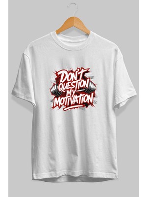 Ankhises Gym , Spor , Fitness Serisi 68 Ön Baskılı Oversize T-Shirt Erkek Kadın Pamuk Bisiklet Yaka Tişort