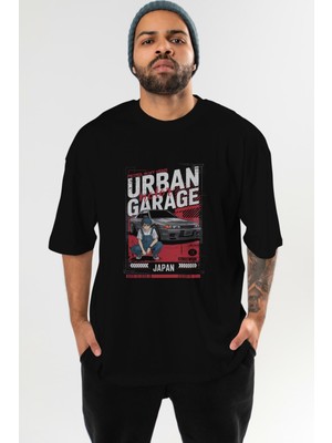 Ankhises Araba Serisi (18) Ön Baskılı Oversize T-Shirt Erkek Kadın Pamuk Bisiklet Yaka Tişort