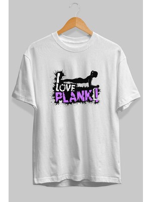 Ankhises Gym , Spor , Fitness Serisi 85 Ön Baskılı Oversize T-Shirt Erkek Kadın Pamuk Bisiklet Yaka Tişort