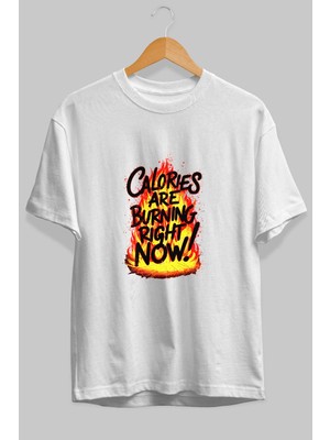 Ankhises Gym , Spor , Fitness Serisi 94 Ön Baskılı Oversize T-Shirt Erkek Kadın Pamuk Bisiklet Yaka Tişort