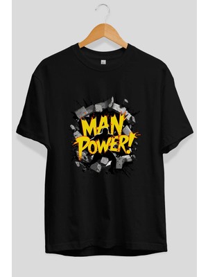 Ankhises Gym , Spor , Fitness Serisi 8 Ön Baskılı Oversize T-Shirt Erkek Kadın Pamuk Bisiklet Yaka Tişort