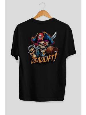 Ankhises Gym , Spor , Fitness Serisi 53 Arka Baskılı Oversize T-Shirt Erkek Kadın Pamuk Bisiklet Yaka Tişort